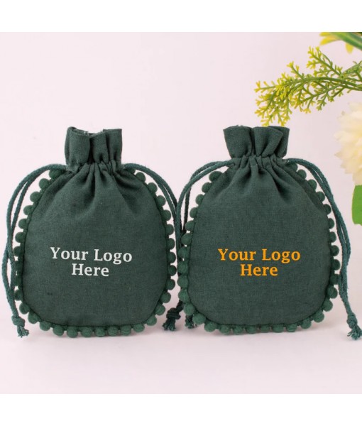 Personalized Logo Printed Gift Packaging Cosmetic Bags Jewellery Packaging Pouch Bag - Tulinii