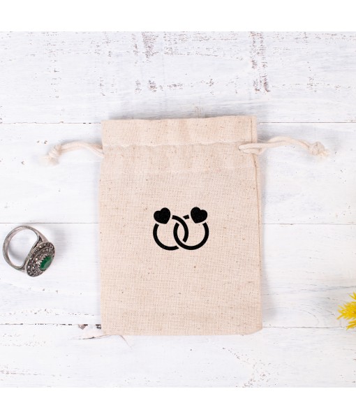 Custom Drawstring Jewellery Packaging Pouch Personalized Logo Chic Small Wedding Favor Bags - Tulinii