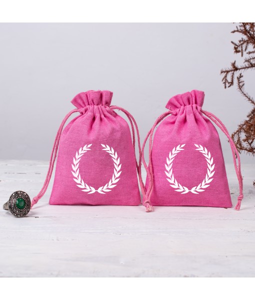 Cotton Bags with Your Logo Print Drawstring Pouches Custom Jewellery Packaging Bags Chic Wedding Favor Bags Jewellery Pouch - Tulinii