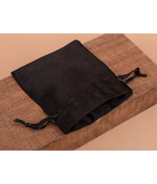 Black Satin Drawstring Bag, Pouches for Jewellery, Satin Packaging Pouches, Gift Packaging Bags