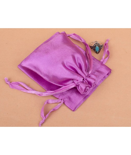 Light Pink Satin Drawstring Bag, Travel Jewellery Pouch, Satin Bags, Gift Packaging Bags